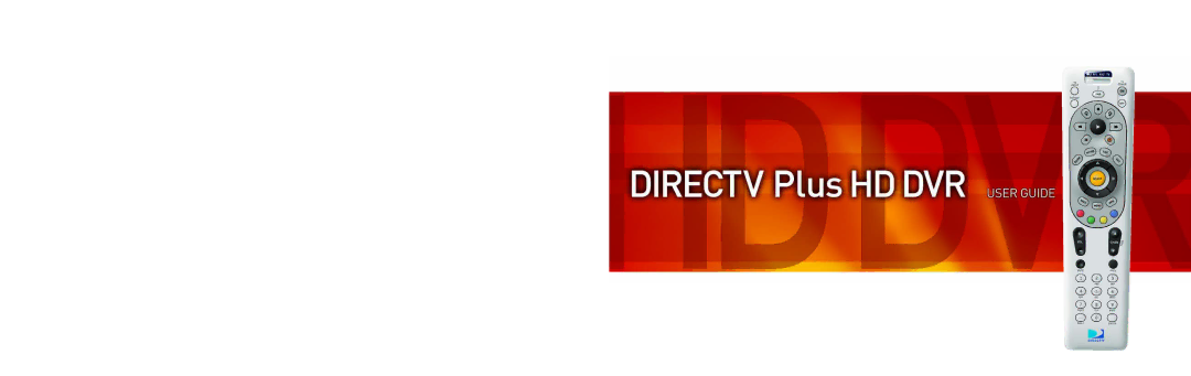 DirecTV HD DVR manual 