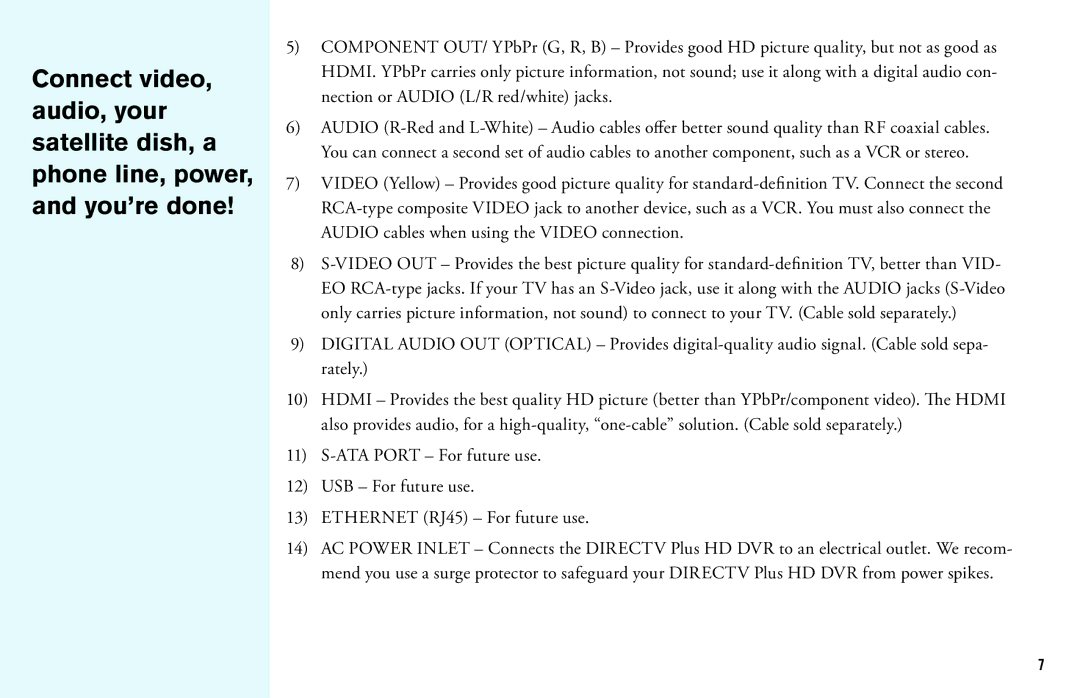 DirecTV HD DVR manual 