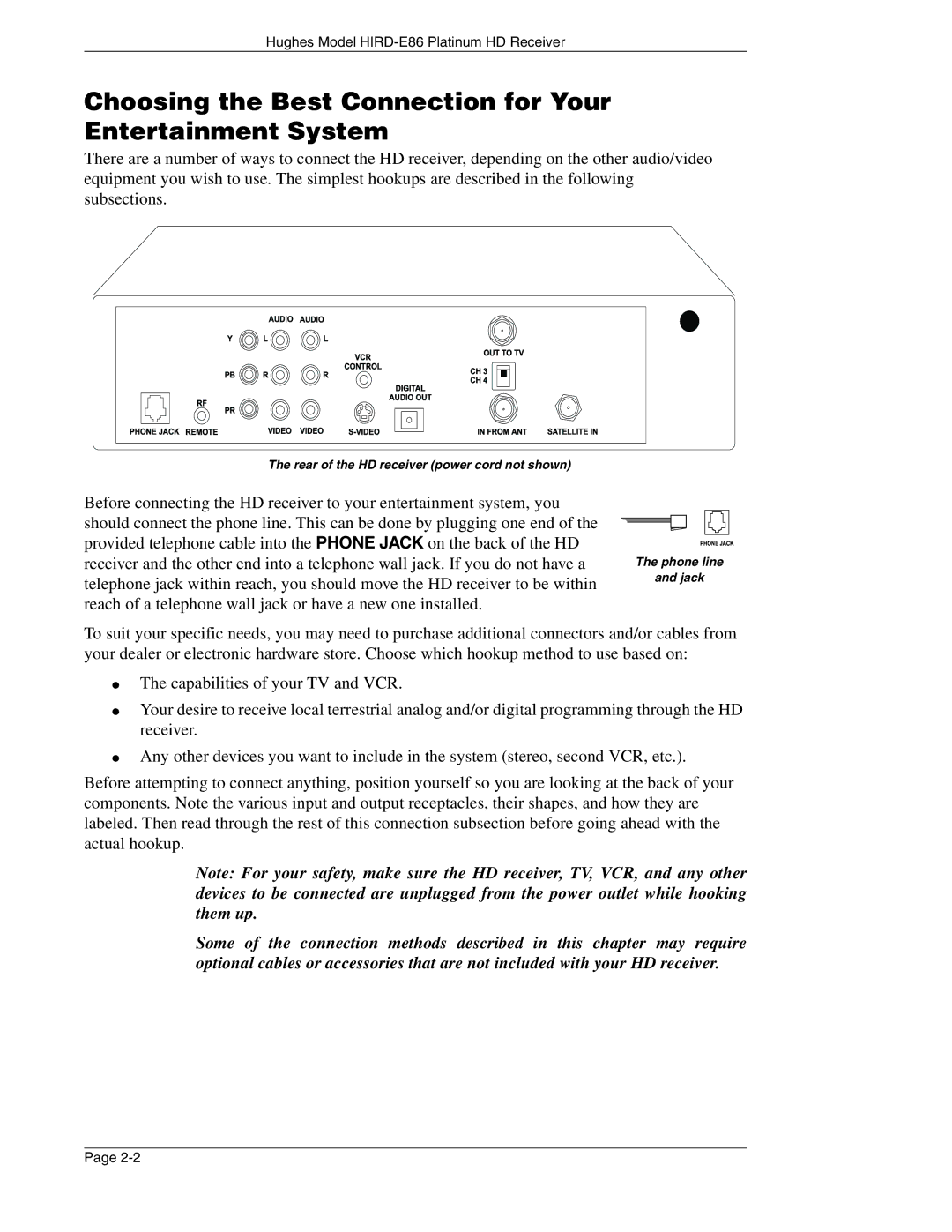 DirecTV HIRD-E86 manual Choosing the Best Connection for Your Entertainment System 