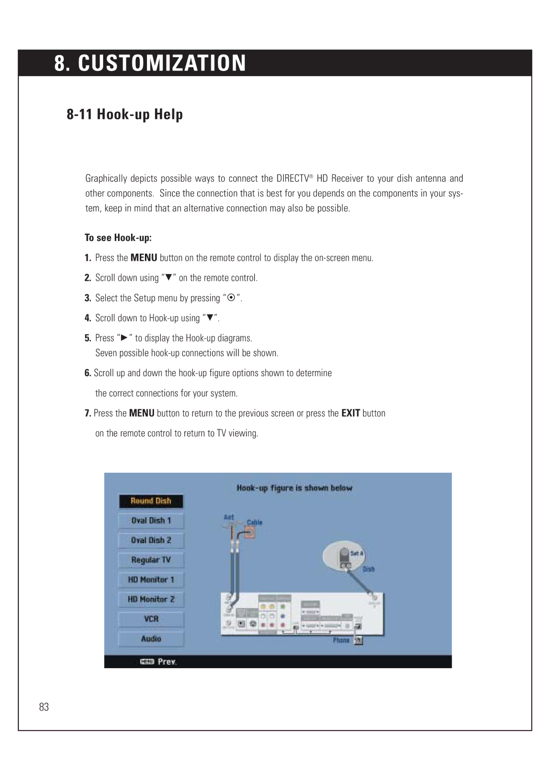 DirecTV HUGHES/ HTL-HD manual Hook-up Help, To see Hook-up 