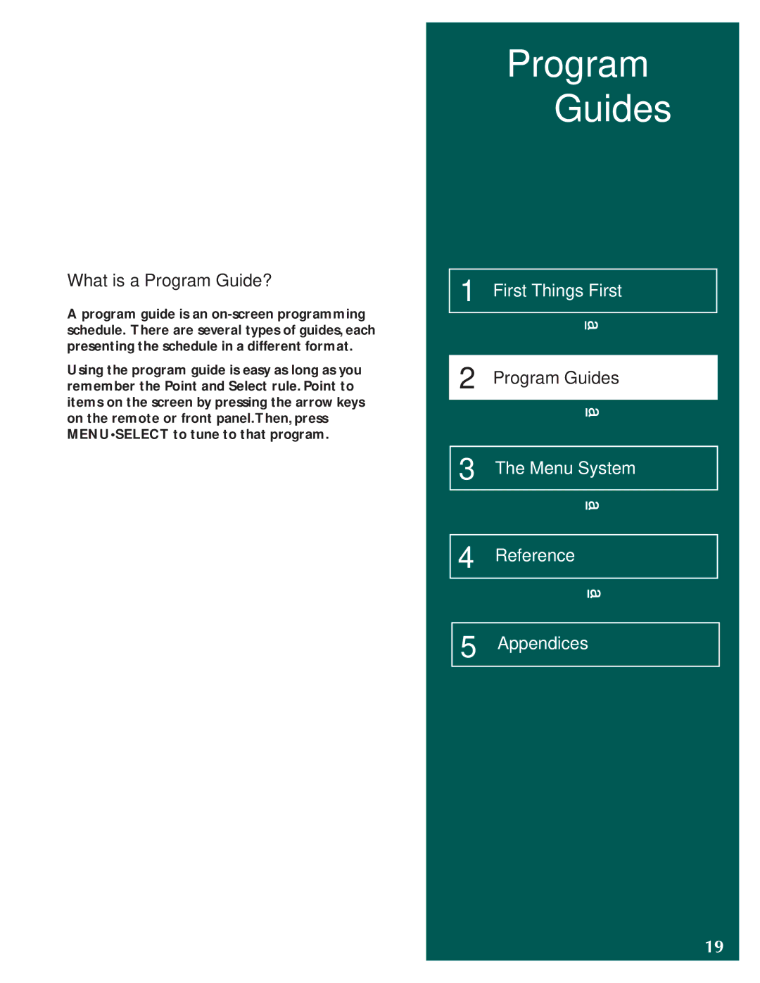 DirecTV ProScan DSS Receiver manual What is a Program GUIDE?, Program Guides 