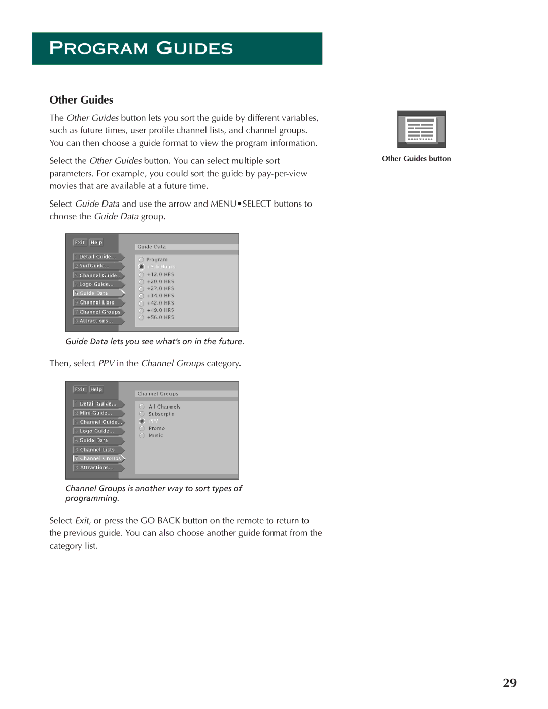 DirecTV ProScan DSS Receiver manual Other Guides 