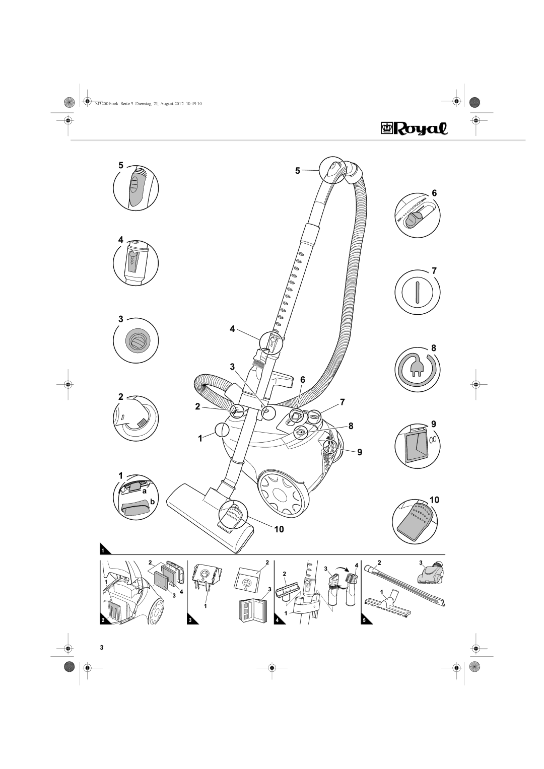 Dirt Devil BG-1 manual M3200.book Seite 3 Dienstag, 21. August 2012 1049 