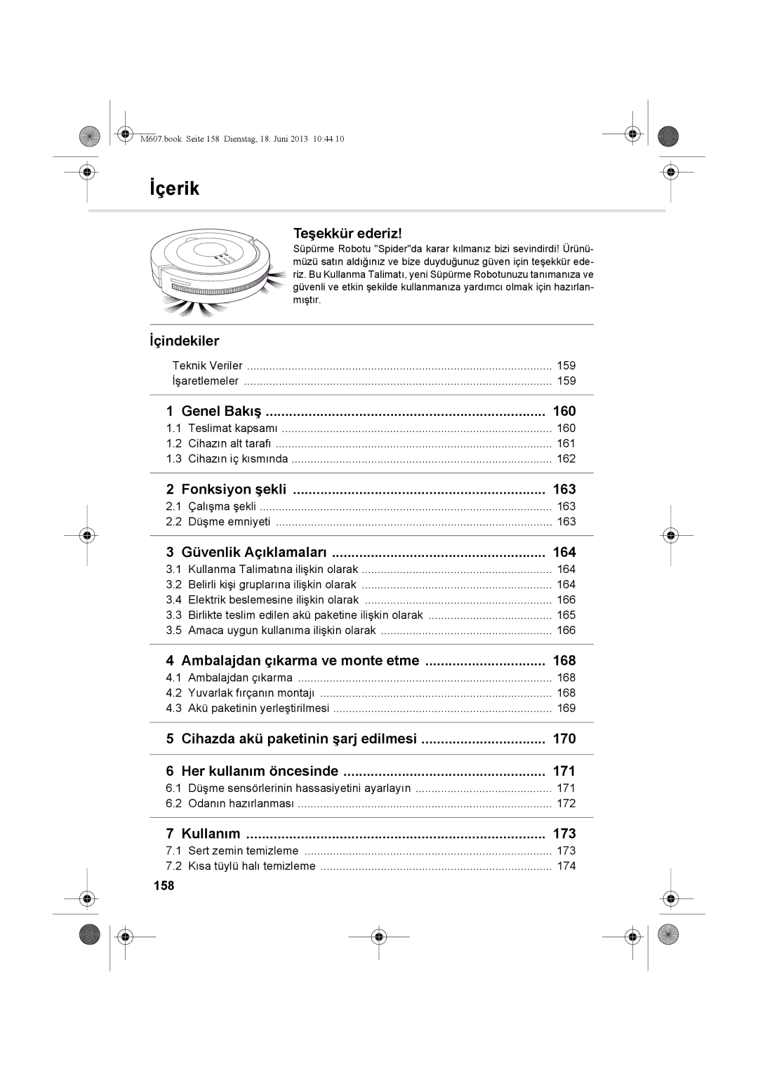 Dirt Devil m607 manual İçerik 