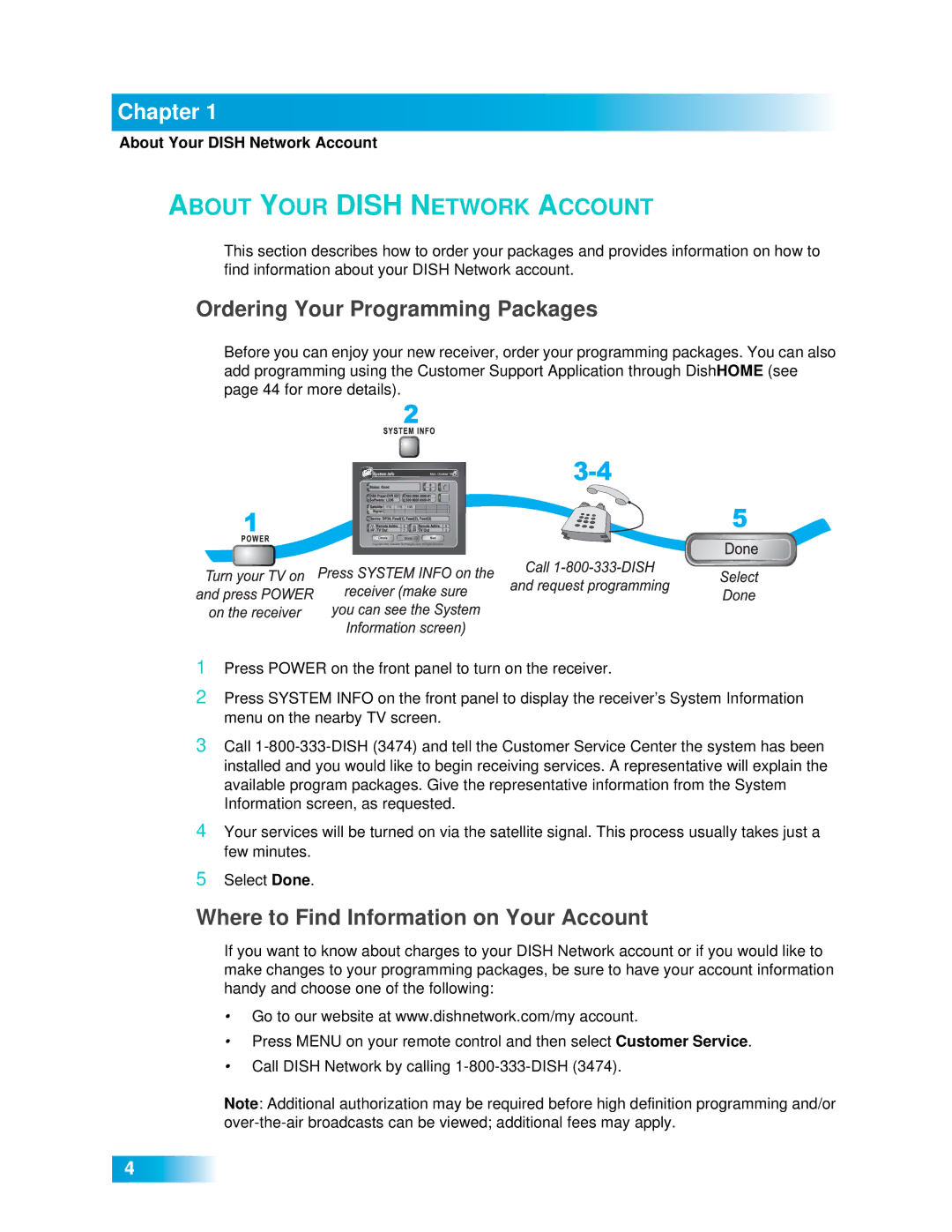 Dish Network 612 important safety instructions 