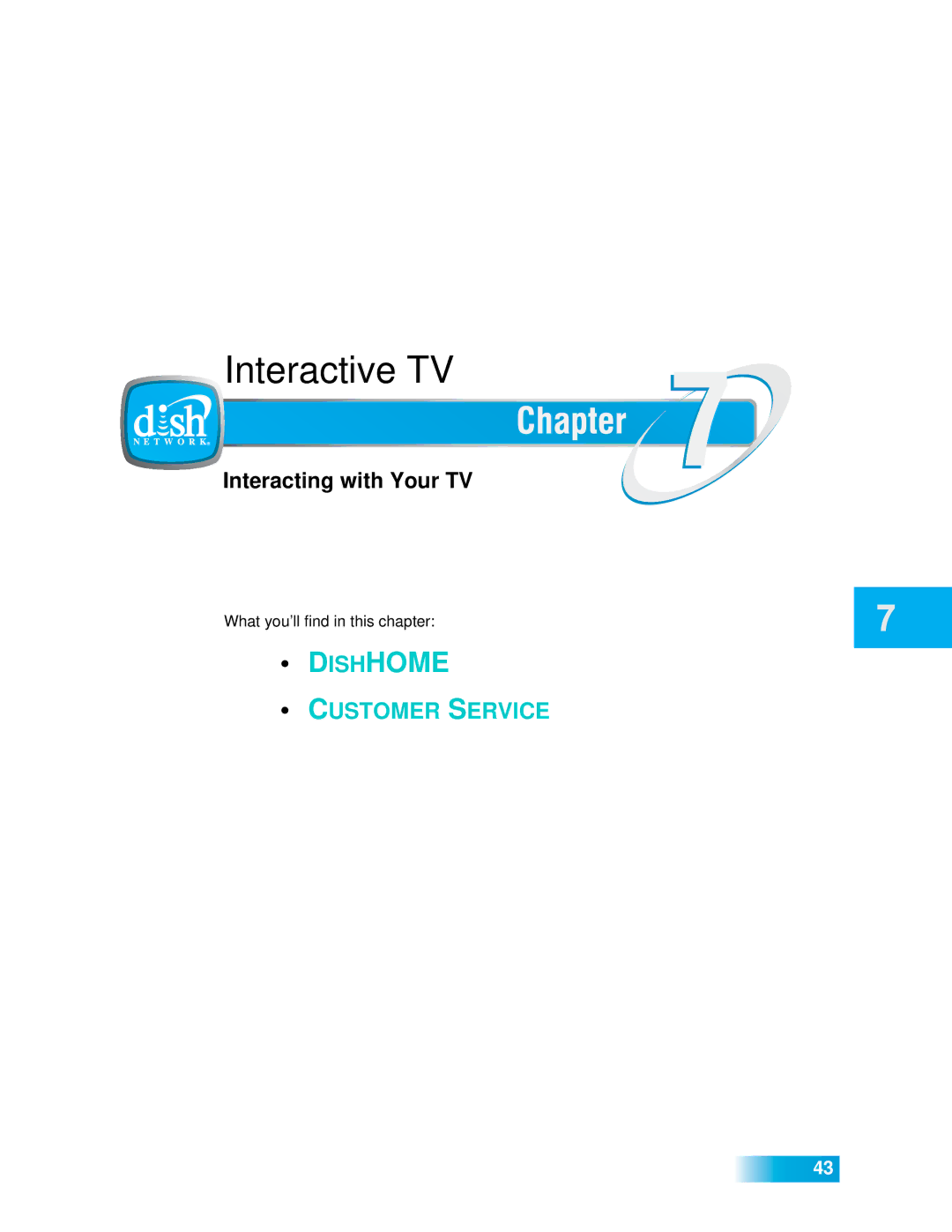 Dish Network 612 important safety instructions Interactive TV, Customer Service 