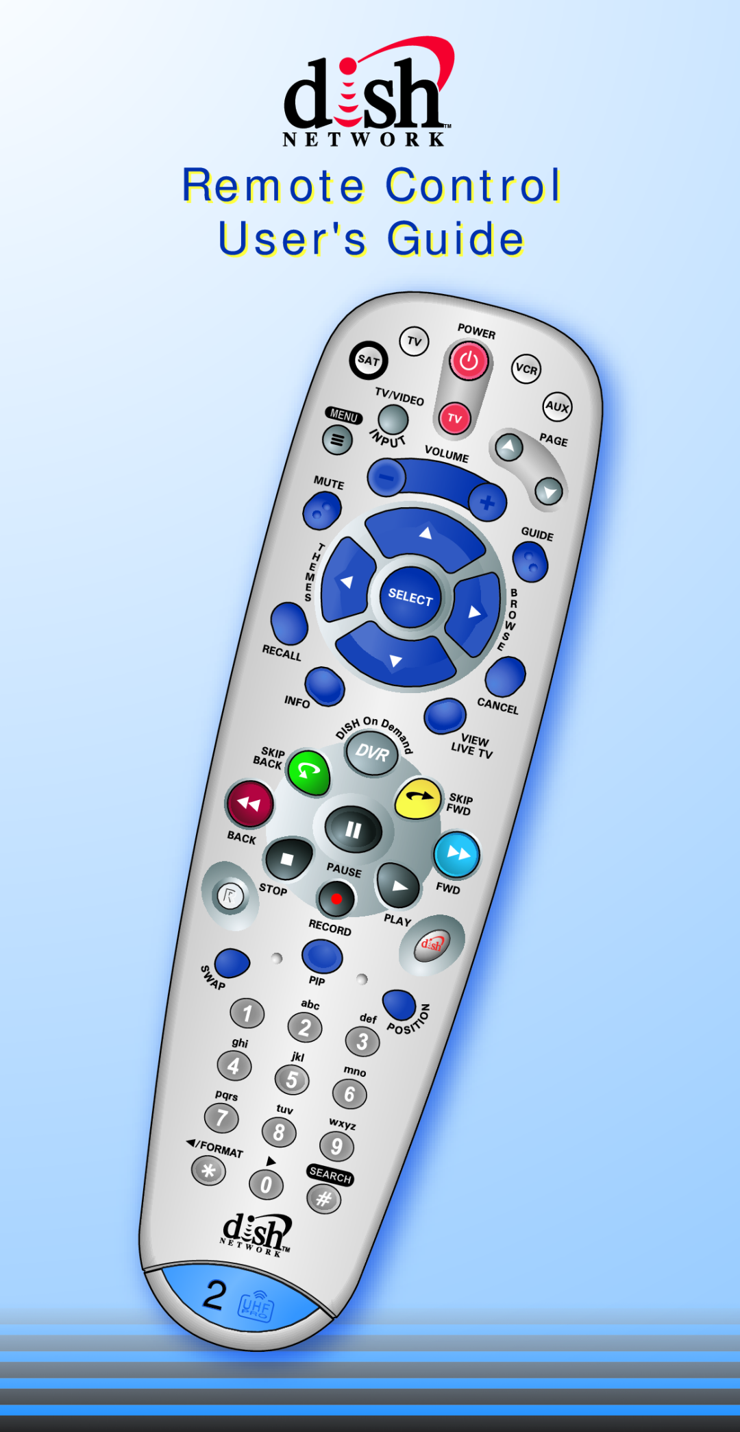 Dish Network 6.3 manual Remote Control Users Guide, Uhf Pro 
