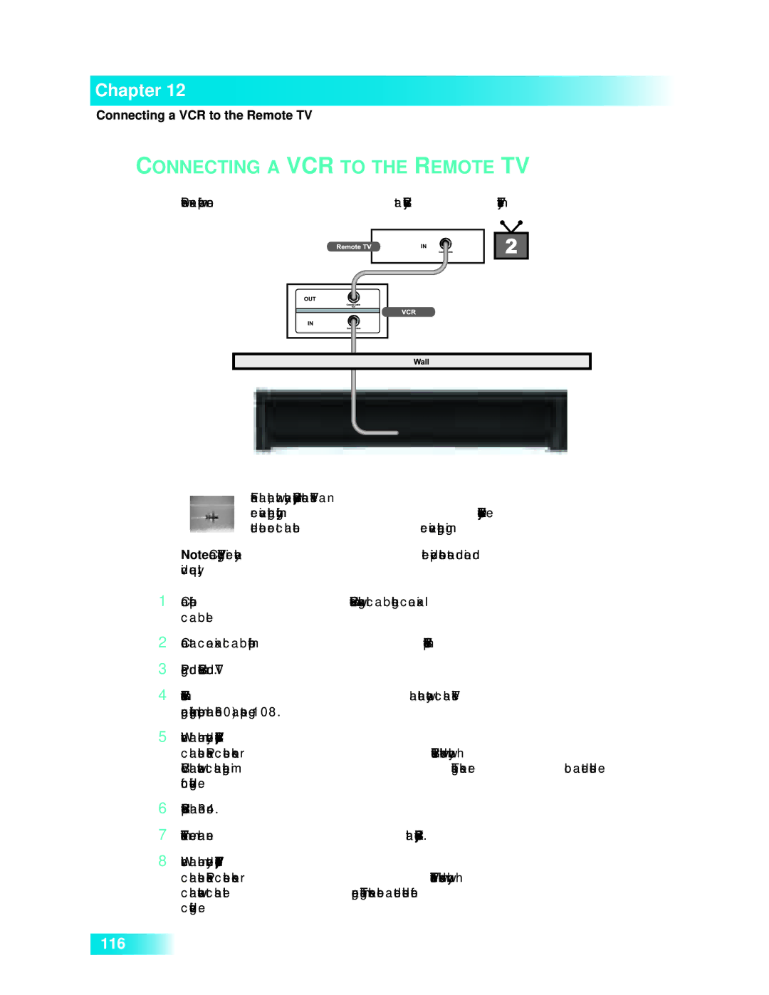 Dish Network 722k important safety instructions Connecting a VCR to the Remote TV 