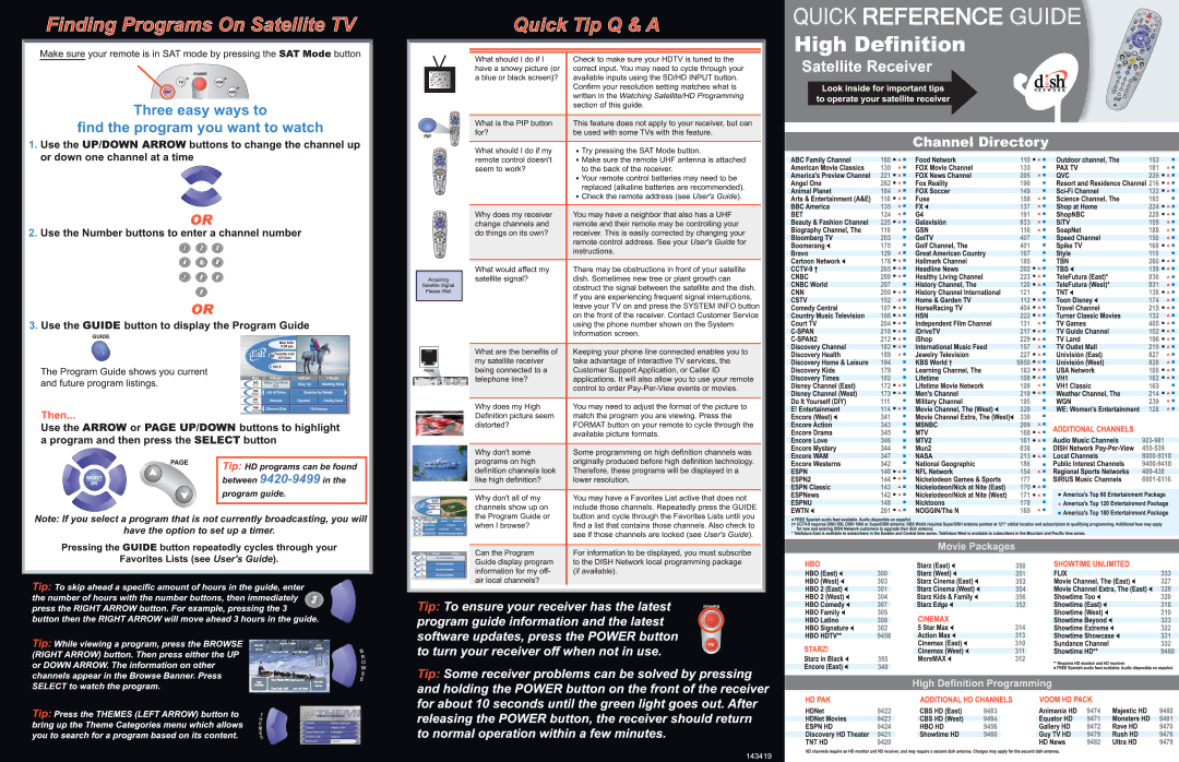 Dish Network 811 manual 