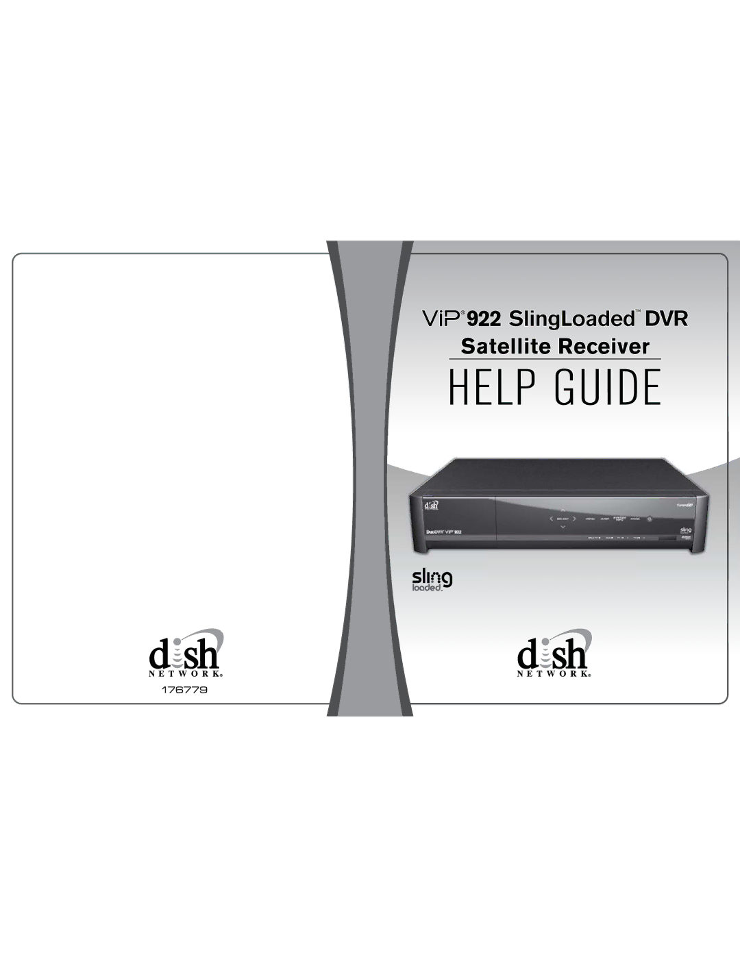 Dish Network 176779, 922 SlingLoaded manual 