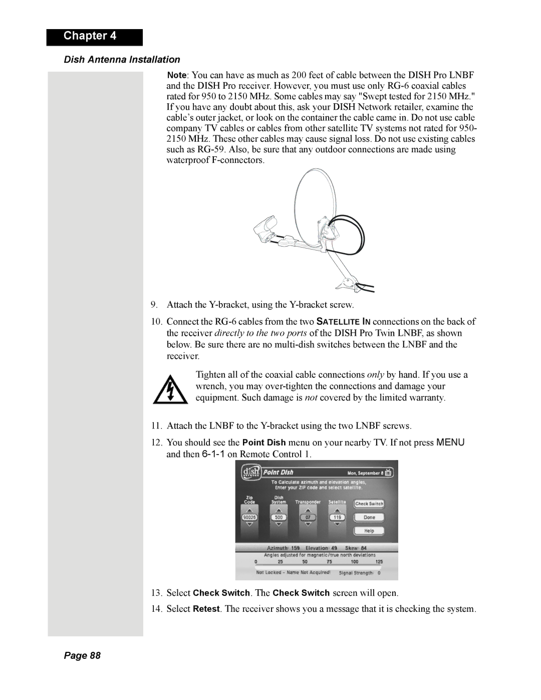 Dish Network Solo 351 manual Chapter 