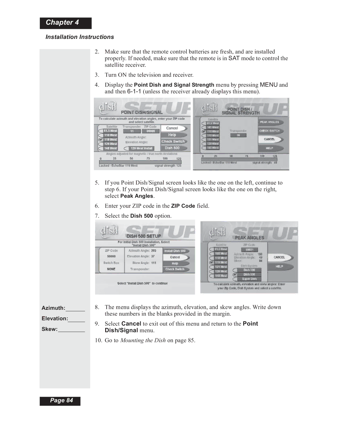 Dish Network Solo 508, Solo 501, Solo 510, 112182 manual Chapter 