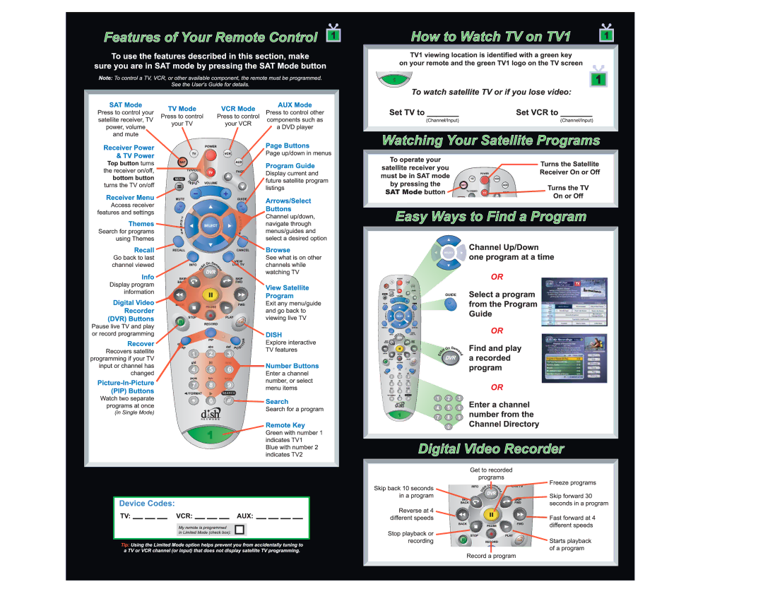 Dish Network TV1 manual 