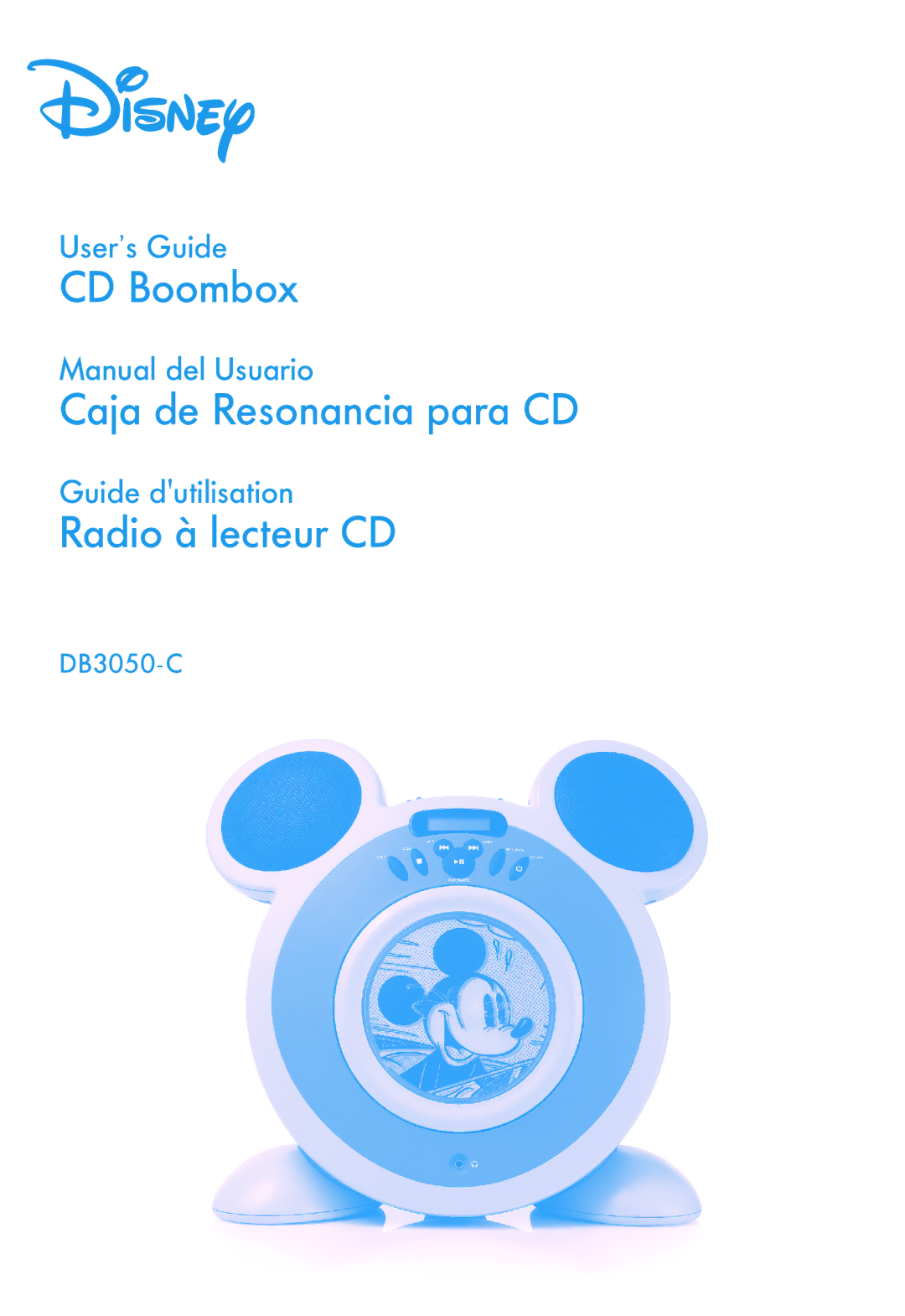 Disney DB3050-C manual CD Boombox 