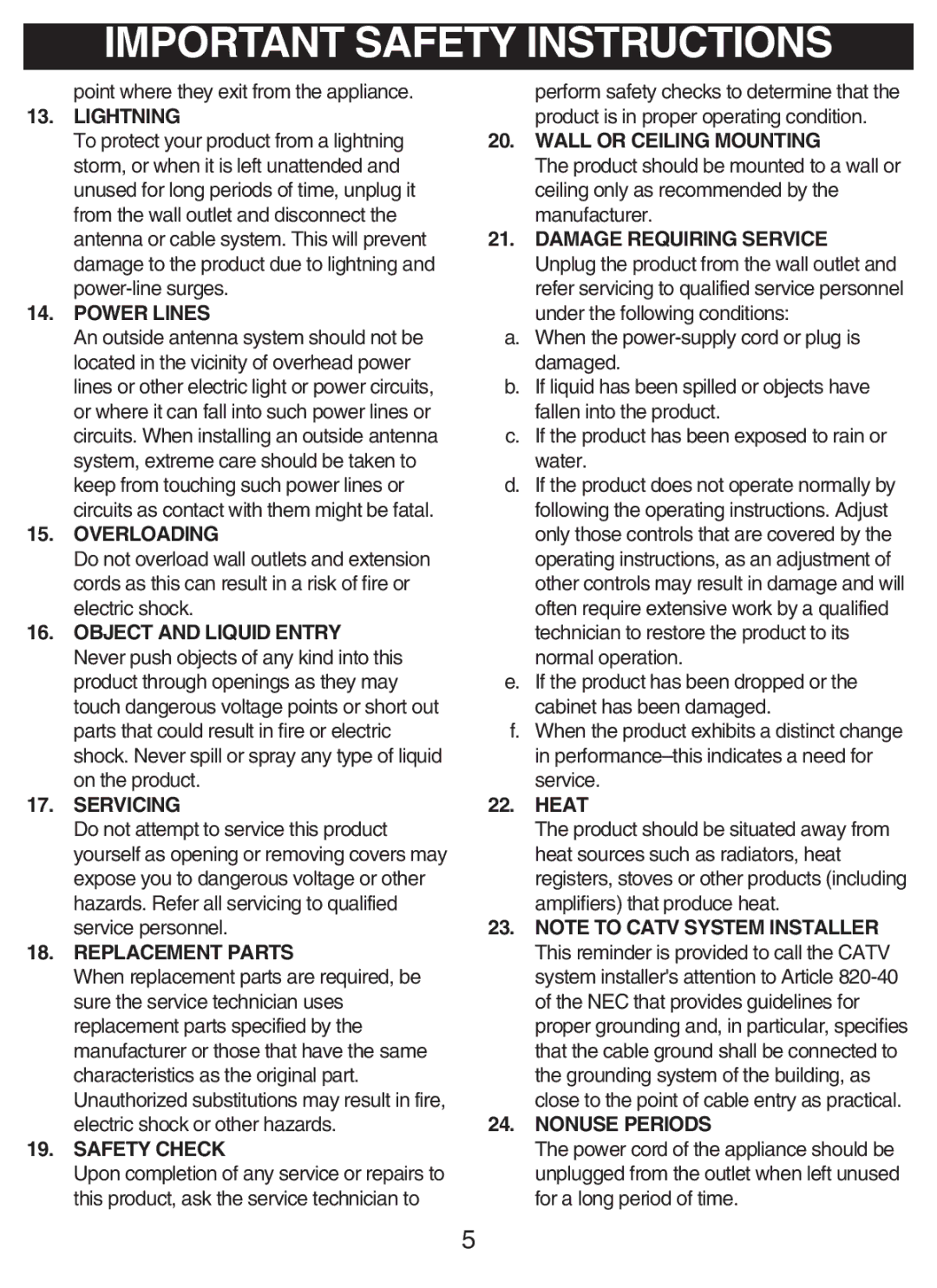 Disney DCR5500-C manual Lightning 