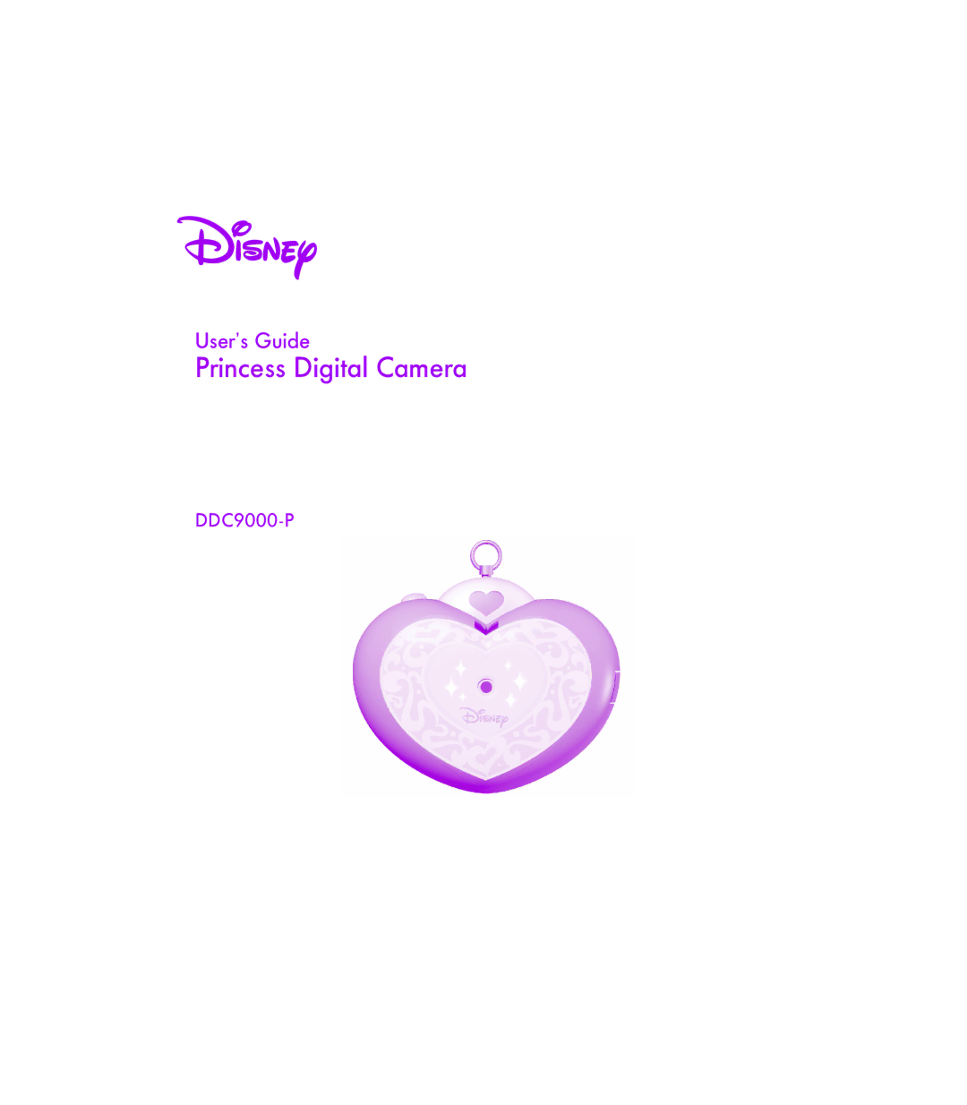 Disney DDC9000-P manual Princess Digital Camera 