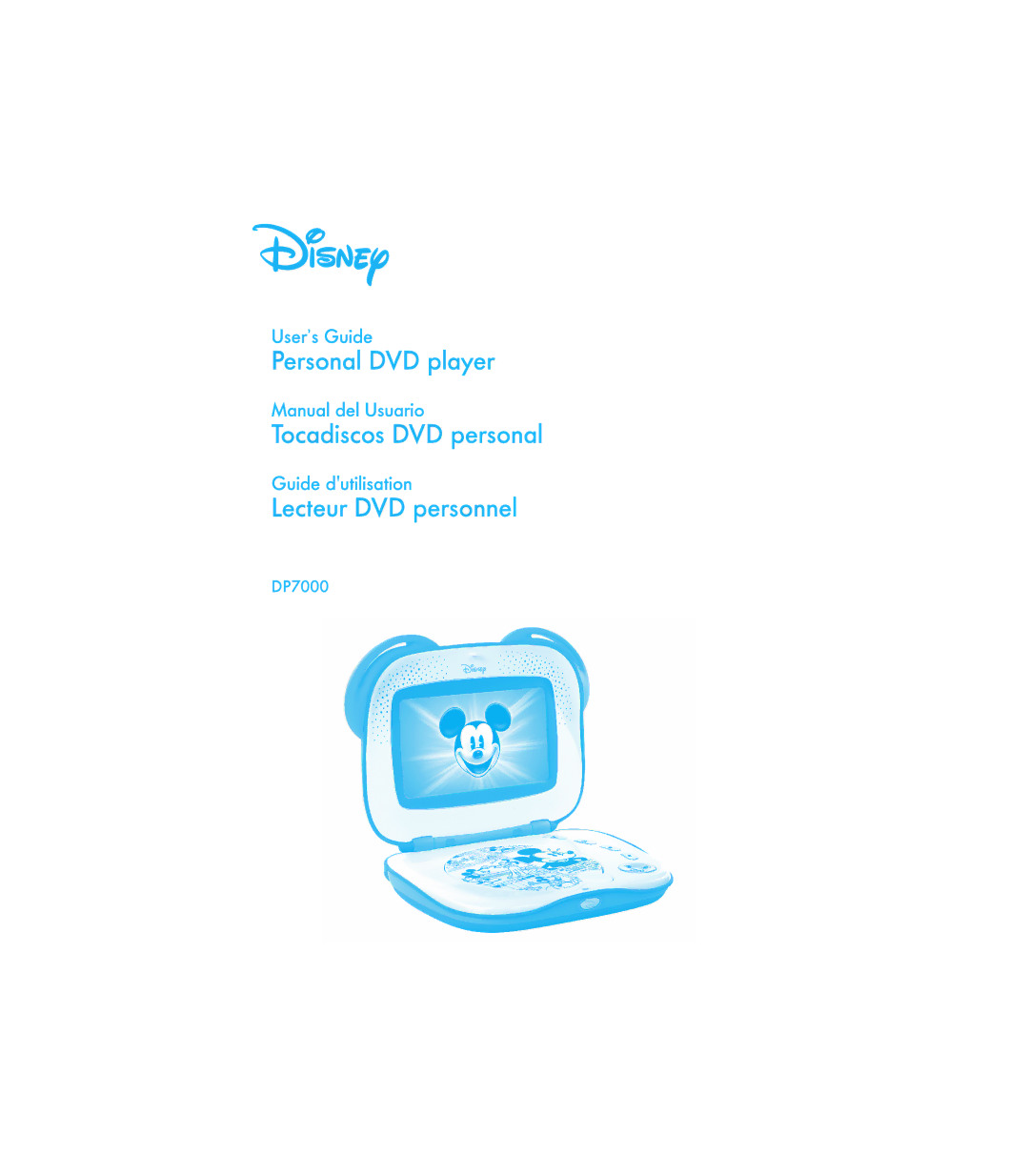 Disney DP7000 manual 