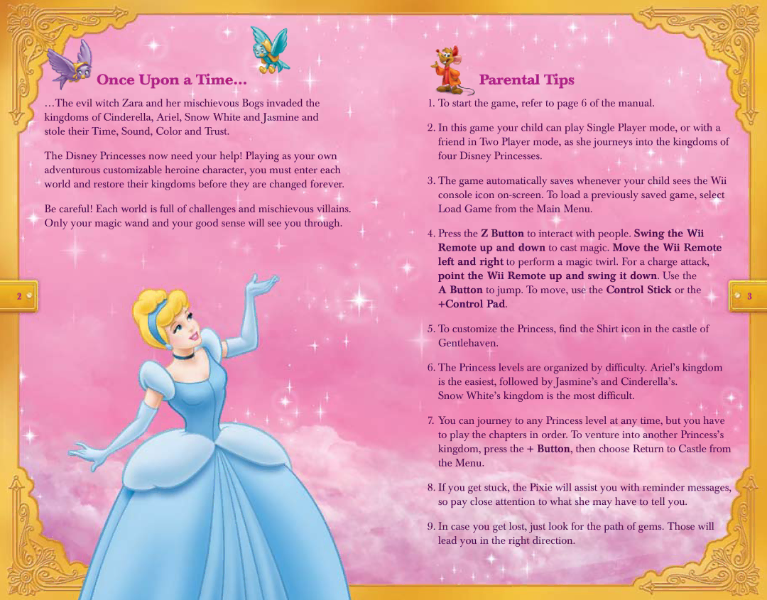 Disney Interactive Studios Disney Princess: Enchanted Journey manual Once Upon a Time…, Parental Tips 