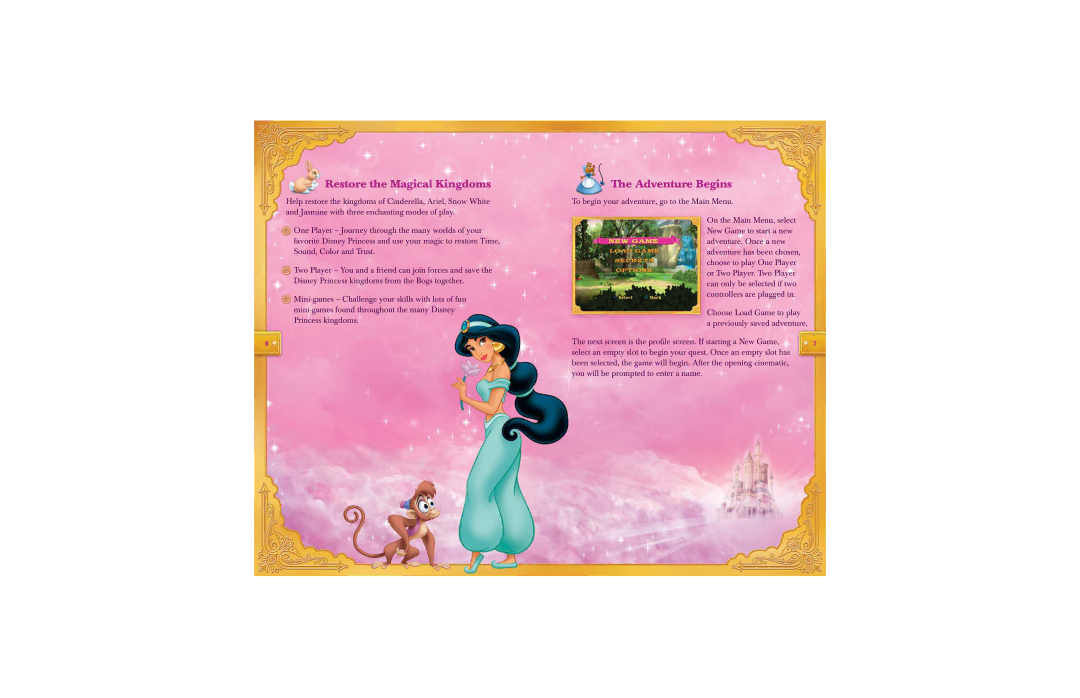 Disney Interactive Studios Disney Princess manual Restore the Magical Kingdoms, Adventure Begins 