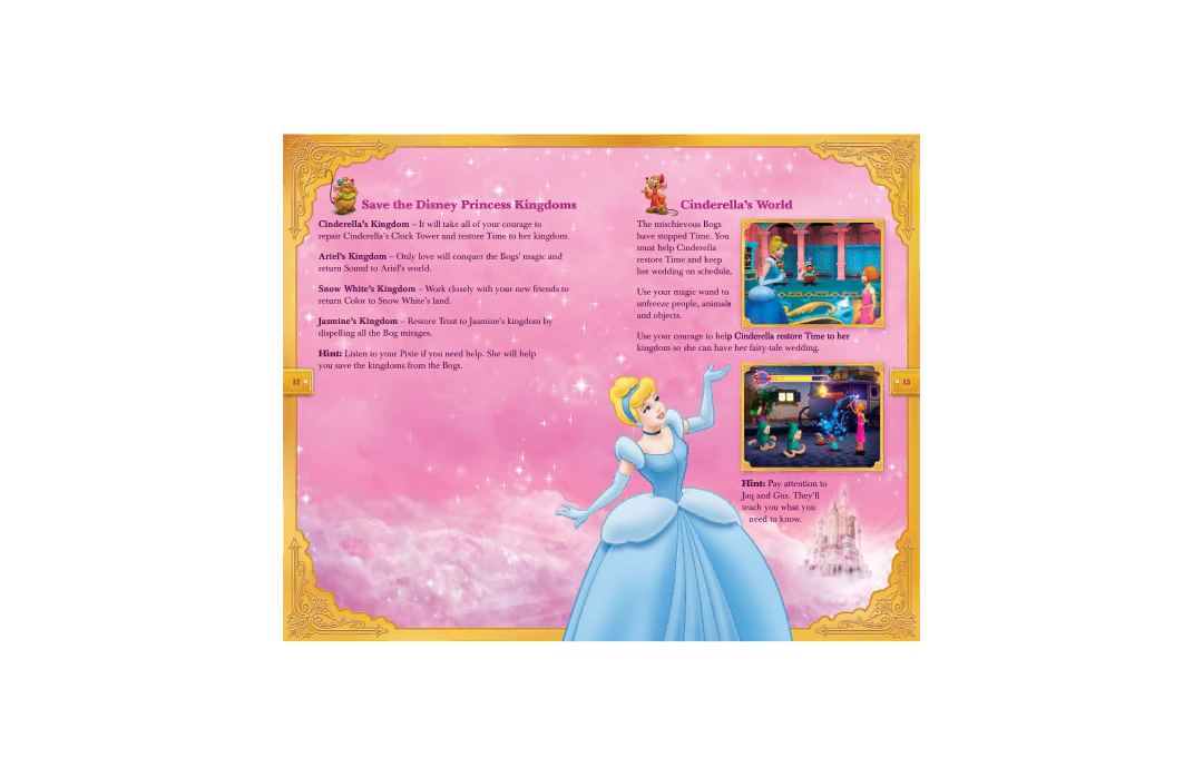 Disney Interactive Studios manual Save the Disney Princess Kingdoms, Cinderella’s World 