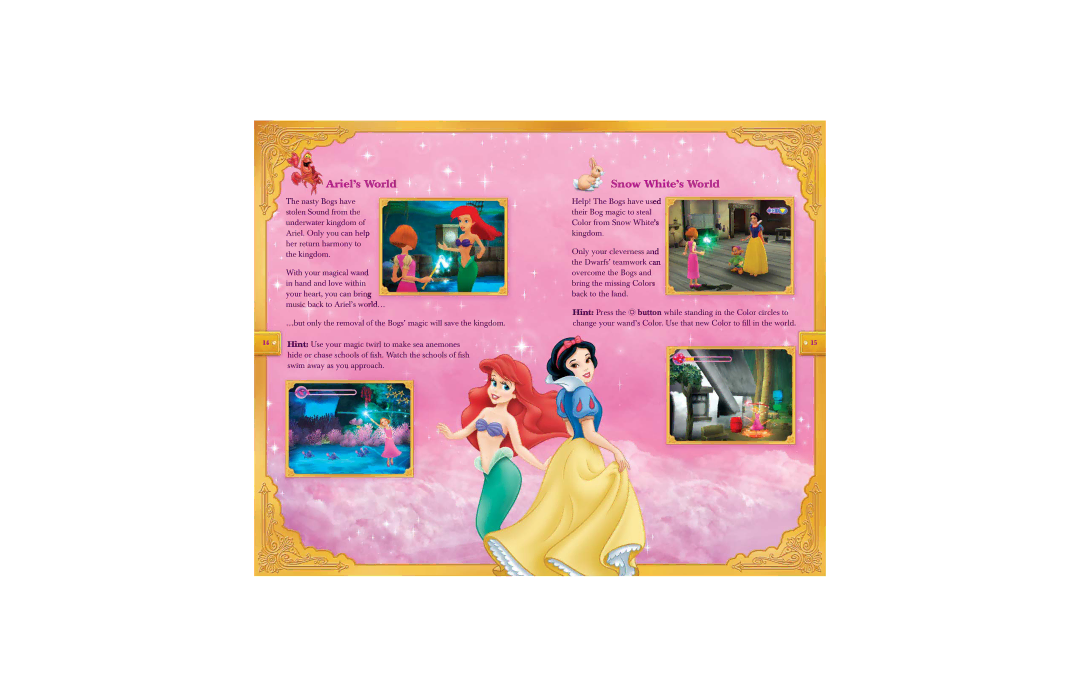 Disney Interactive Studios Disney Princess manual Ariel’s World, Snow White’s World 