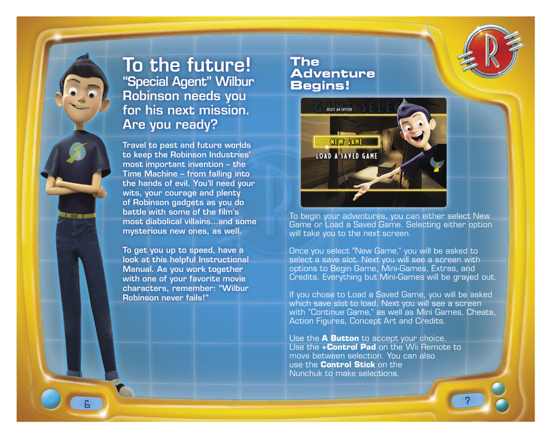 Disney Interactive Studios Disney's Meet the Robinsons manual To the future, Adventure Begins 