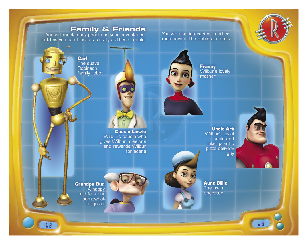 Disney Interactive Studios Disney's Meet the Robinsons manual Family & Friends, Carl 