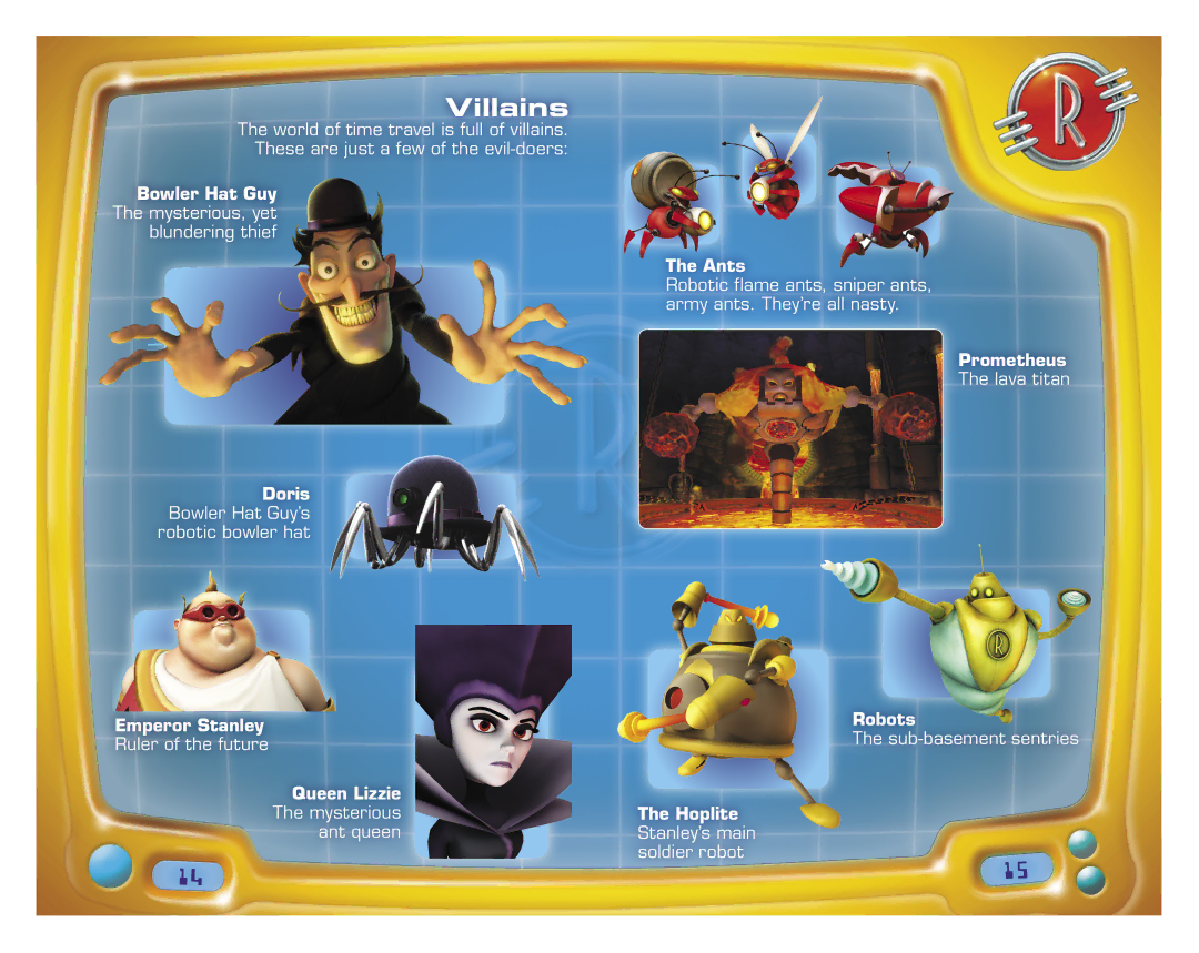 Disney Interactive Studios Disney's Meet the Robinsons manual Villains 