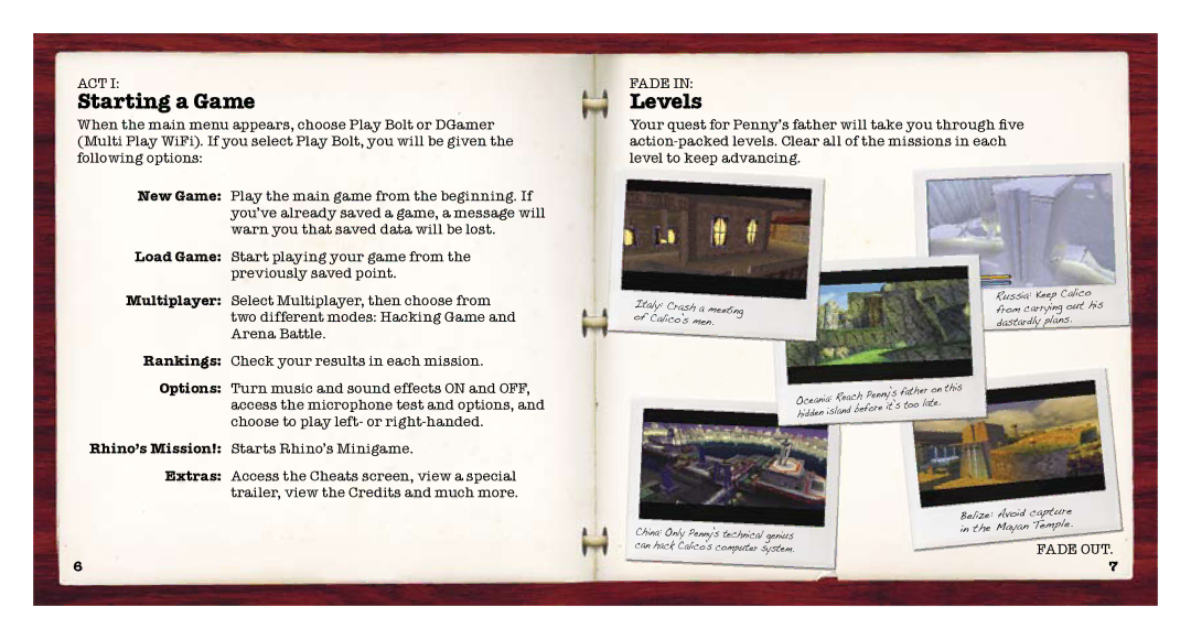 Disney Interactive Studios Episode #332 manual Starting a Game, Levels 