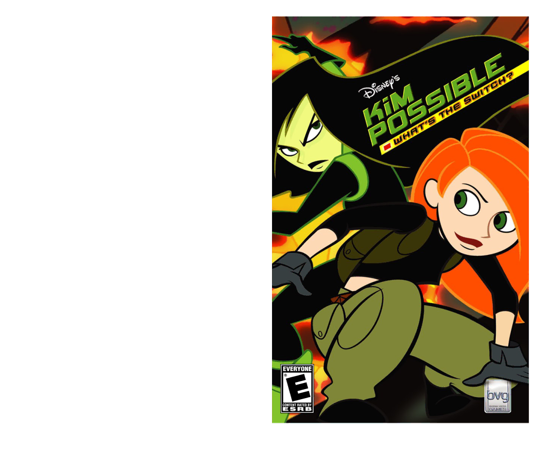 Disney Interactive Studios Kim Possible: What's the Switch for PlayStation 2 manual 