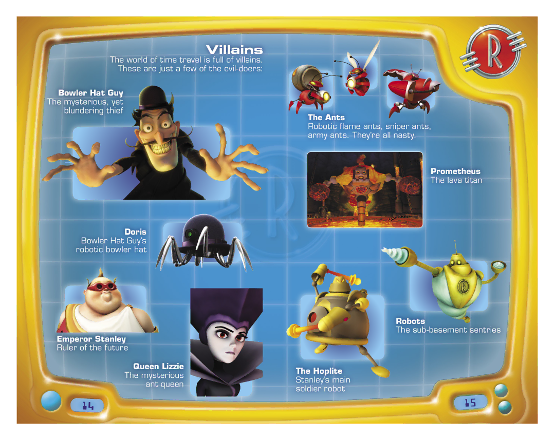 Disney Interactive Studios Meet the Robinsons for Xbox 360 manual Villains 