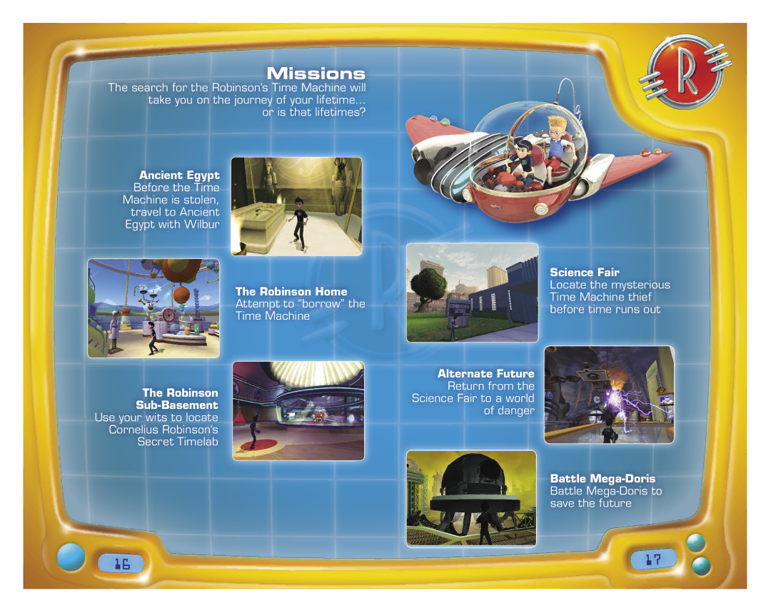 Disney Interactive Studios Meet the Robinsons for Xbox 360 manual Missions, Science Fair 