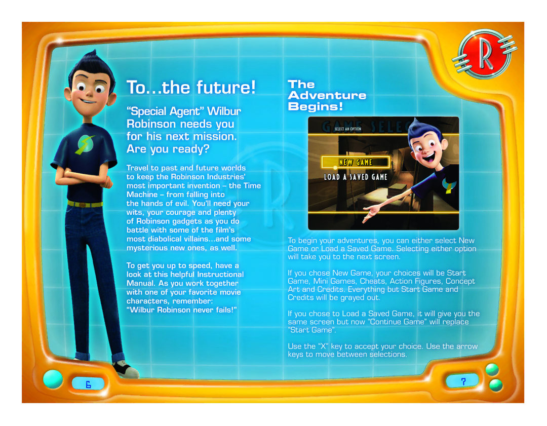 Disney Interactive Studios Meet the Robinsons: Robinson Industries manual To…the future, Adventure Begins 