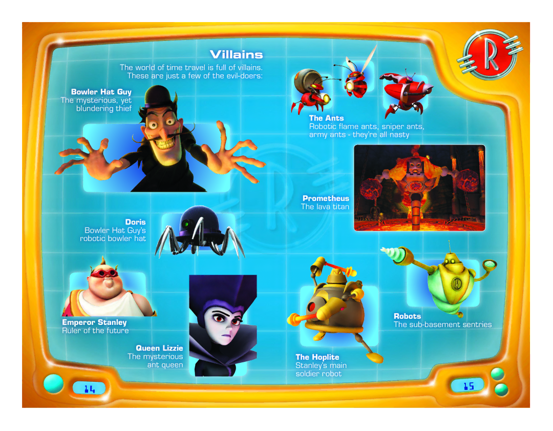 Disney Interactive Studios Meet the Robinsons: Robinson Industries manual Villains 