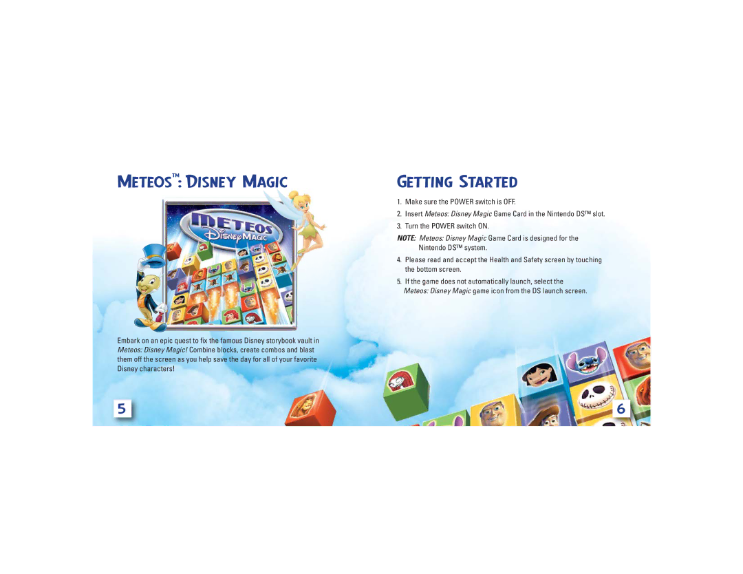 Disney Interactive Studios Meteos: Disney Magic manual Getting Started 