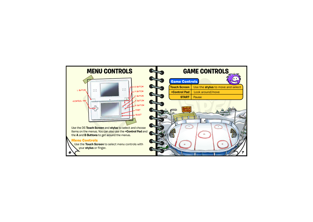 Disney Interactive Studios NTR-CLPE-USA, NTR-62-0151-001E, NTR-62-0150-001D manual Menu Controls, Game Controls 