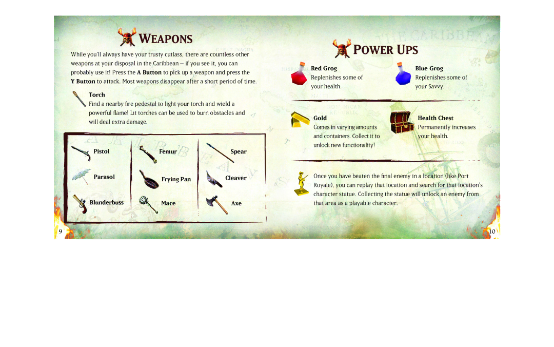 Disney Interactive Studios NTR-AC2E-USA manual Weapons, Power UPS 