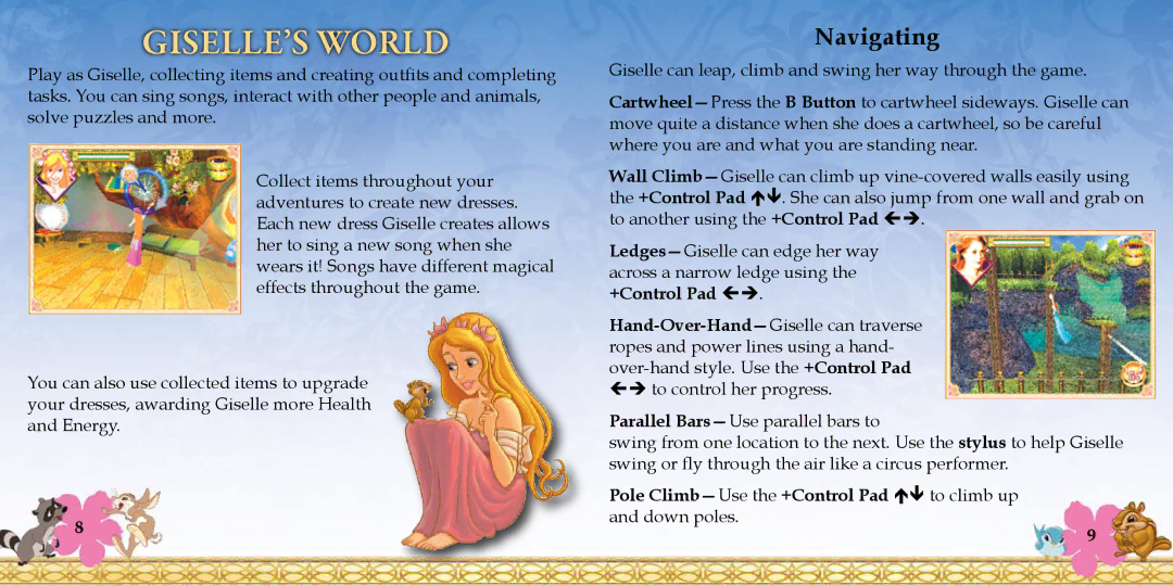 Disney Interactive Studios NTR-YECE-USA manual GISELLE’S World, Navigating 