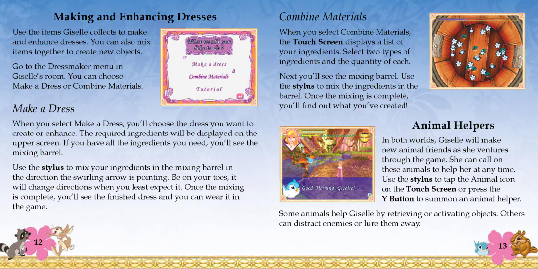 Disney Interactive Studios NTR-YECE-USA Making and Enhancing Dresses, Make a Dress, Combine Materials, Animal Helpers 