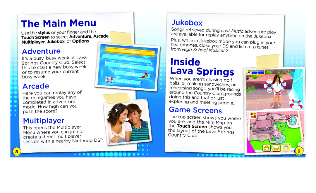 Disney Interactive Studios NTR-YI3E-USA manual Main Menu, Jukebox 