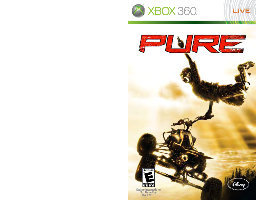 Disney Interactive Studios Pure for Xbox 360 manual 