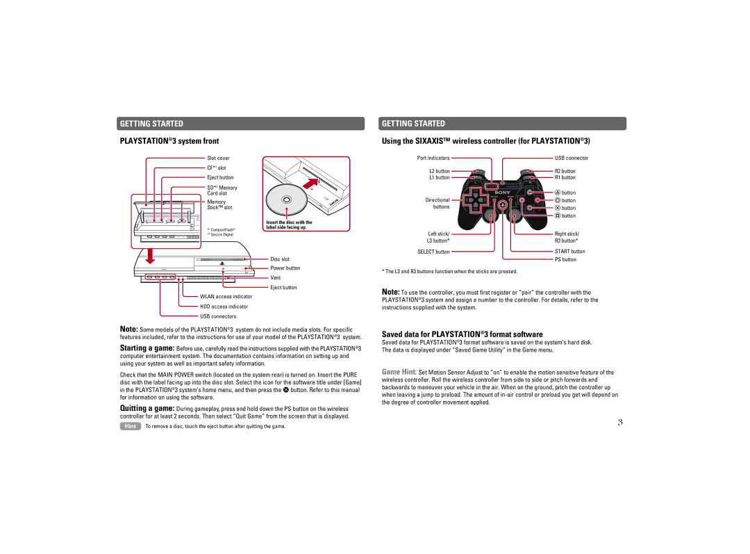 Disney Interactive Studios Pure manual Getting Started 