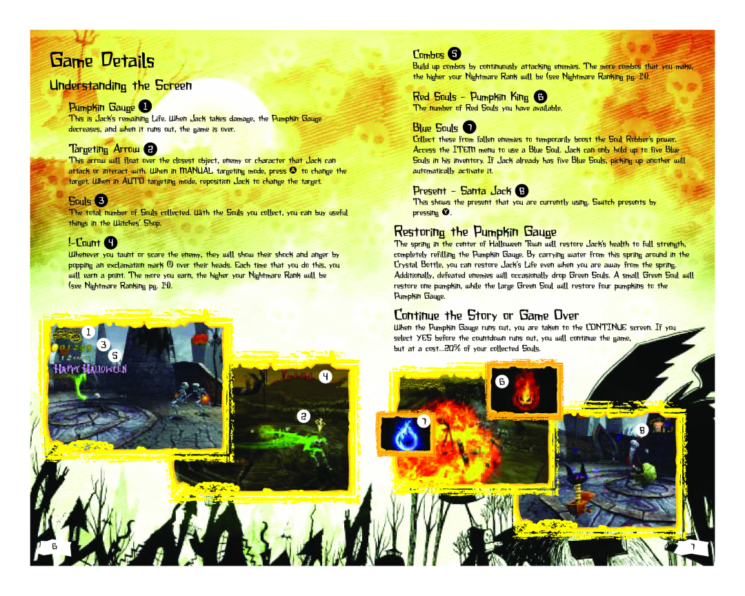 Disney Interactive Studios The Nightmare Before Christmas: Oogie's Revenge manual Game Details, Understanding the Screen 