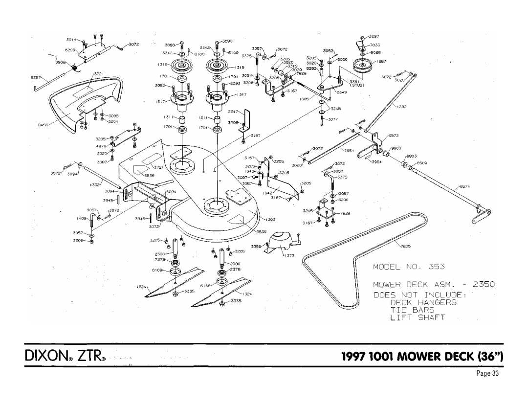 Dixon 1001 manual 