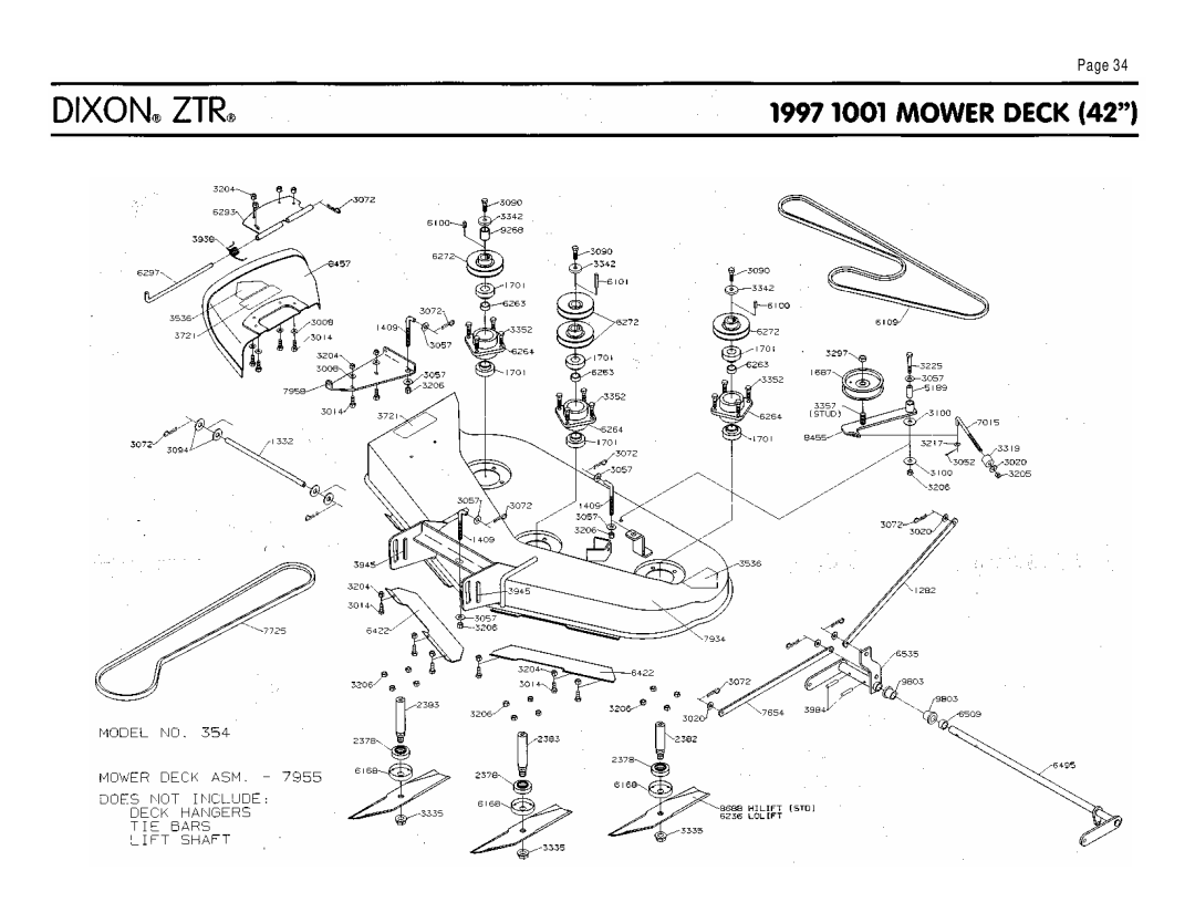 Dixon 1001 manual 