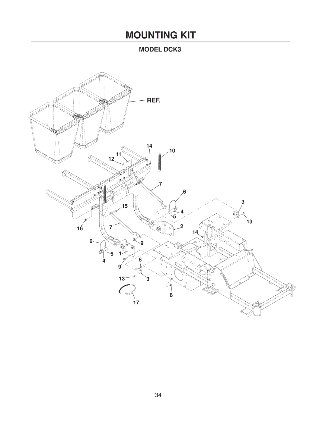 Dixon 114863 - DCK3 manual Model DCK3 