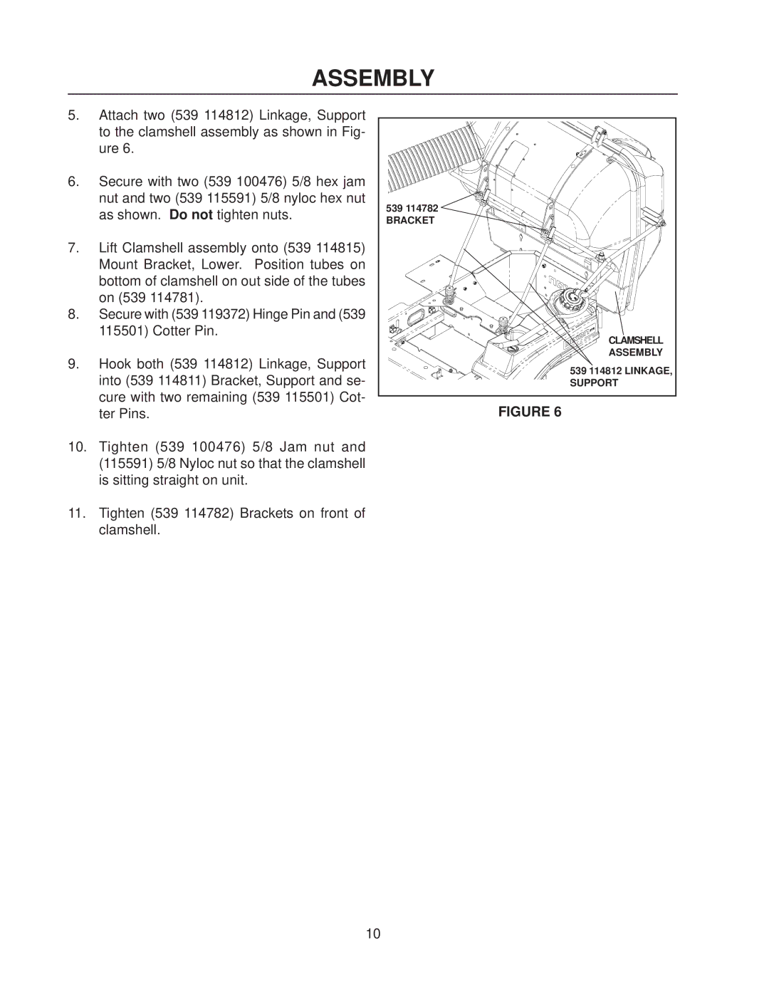 Dixon 130211 - DCKC, 130212 - DCRC manual Assembly 