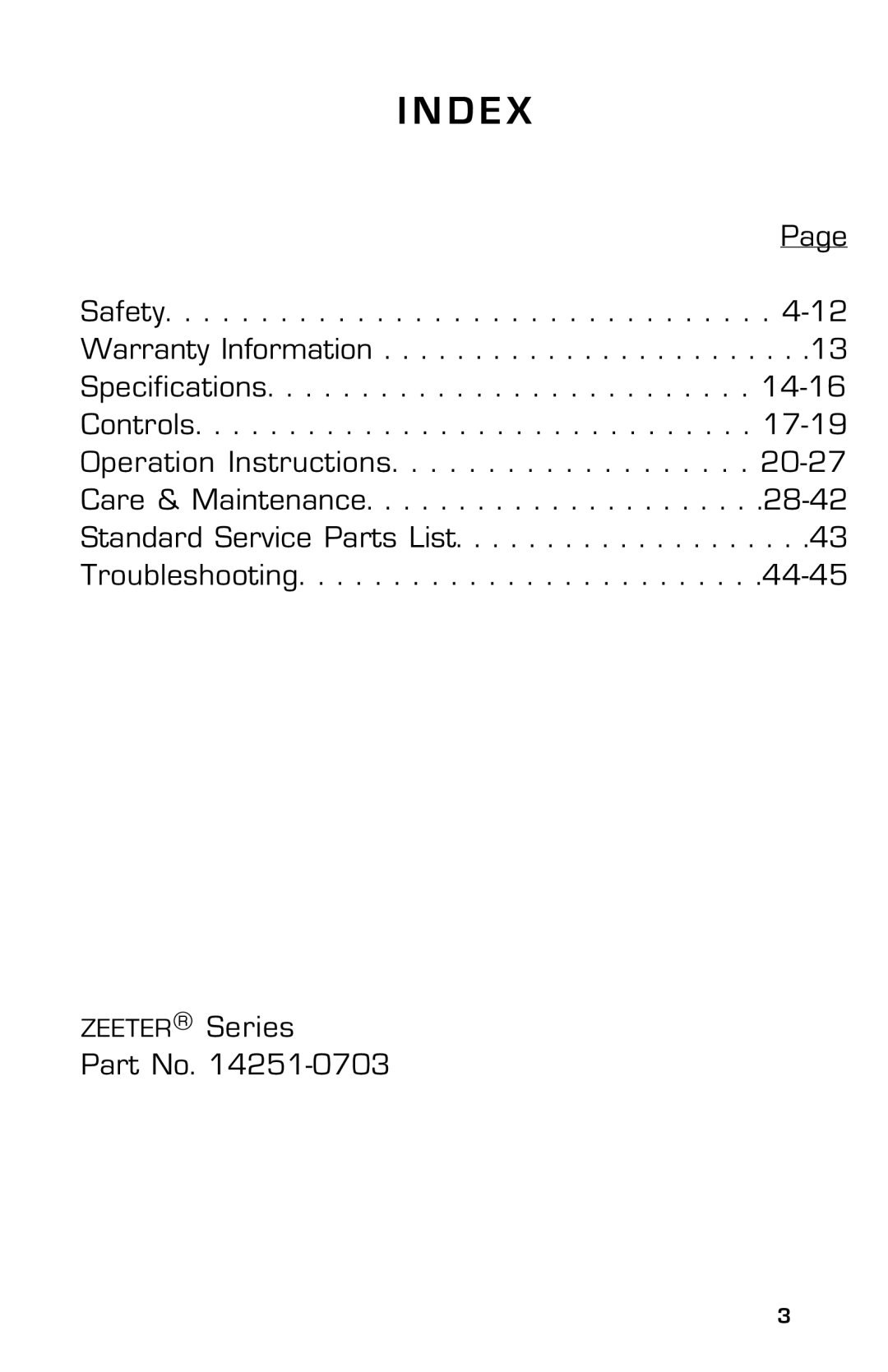 Dixon 2004 manual D E 