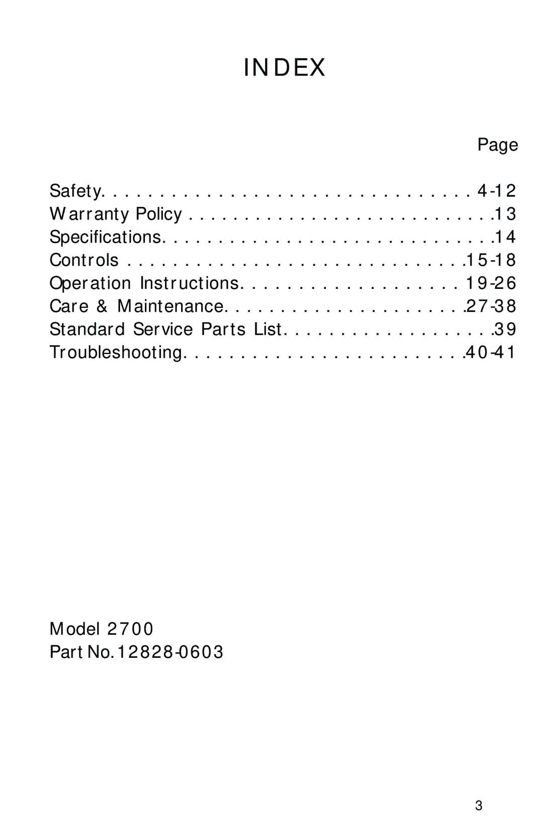 Dixon 2700 manual D E 