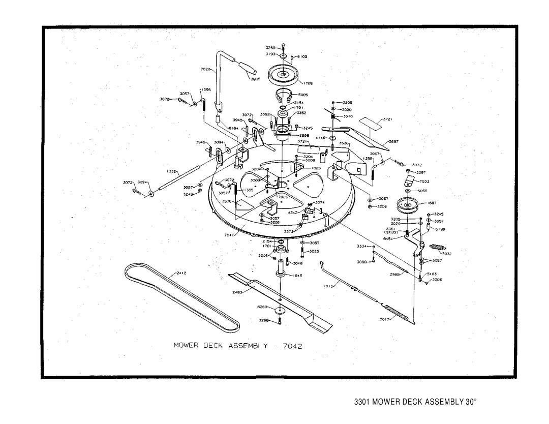 Dixon 3301 brochure Mower Deck Assembly 